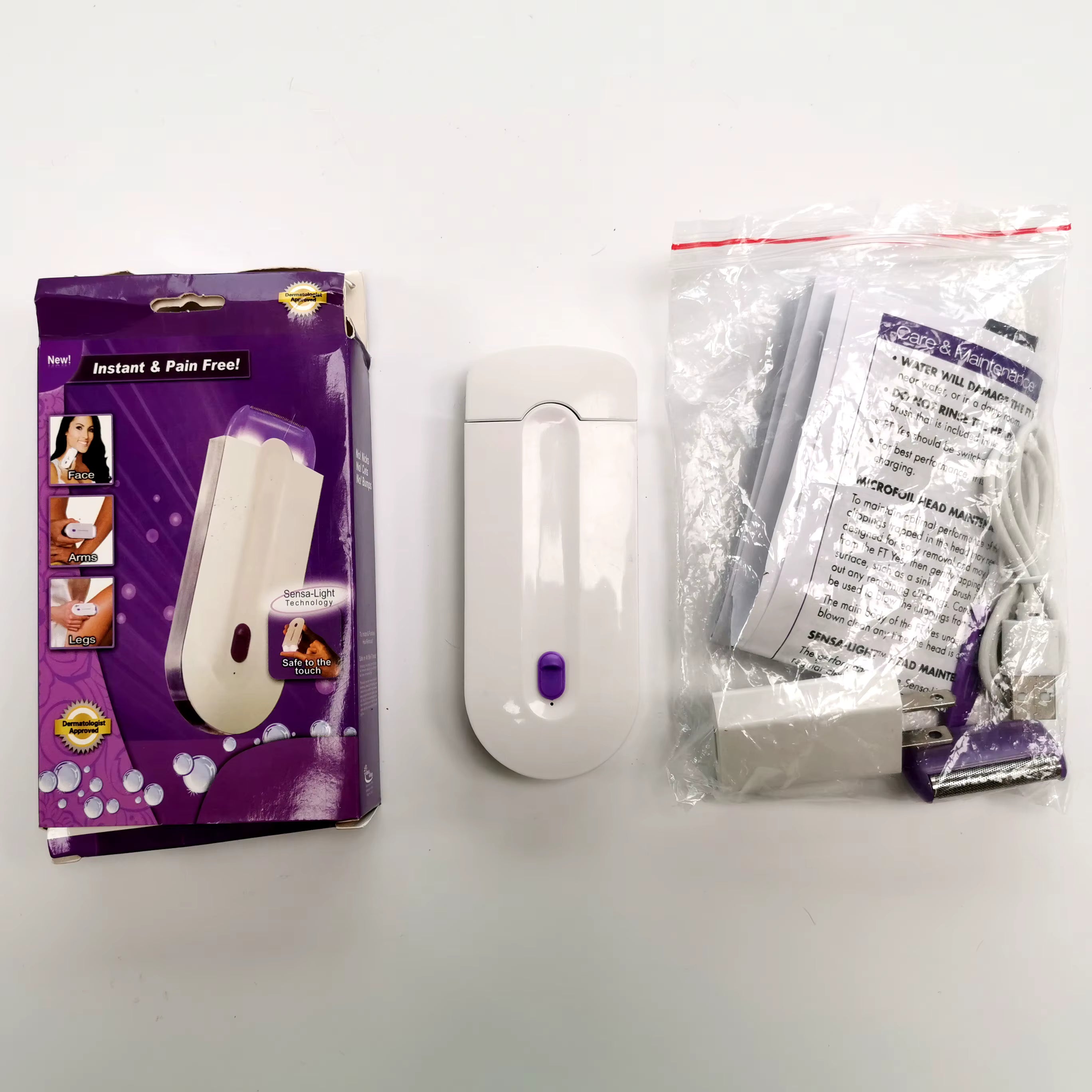 Depiladora Elétrica Feminina – Remoção de Pelos Sem Dor